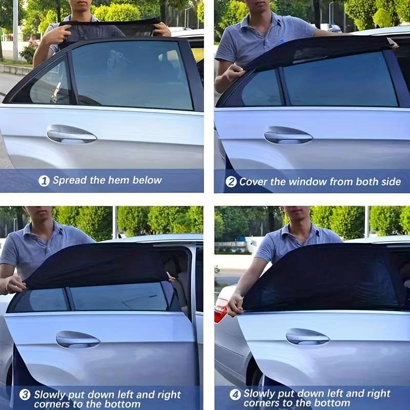 4-Piece Car Side Window Visor Set