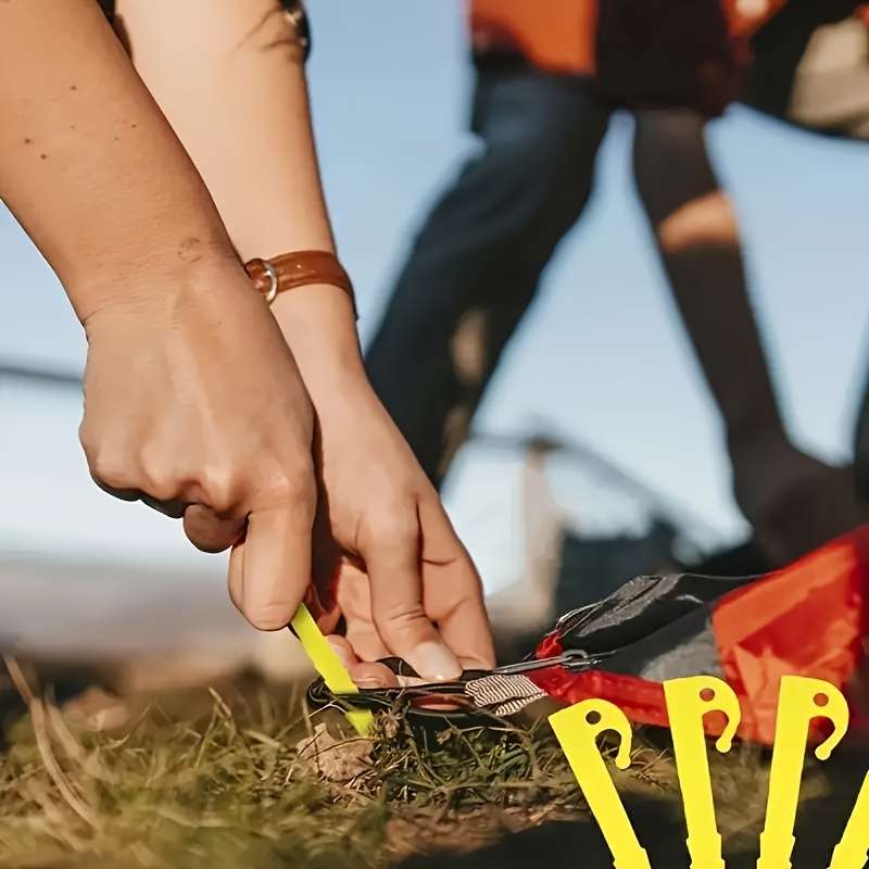 Heavy Duty 5-Inch Tent Pegs With Sharp Hooks