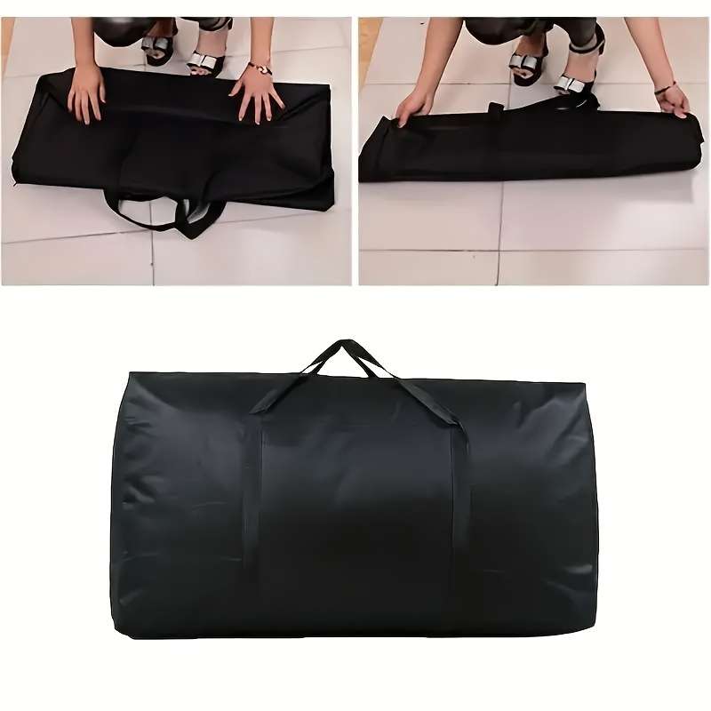 Oversized Oxford Cloth Storage Bag With Double Zipper And Comfort Handles