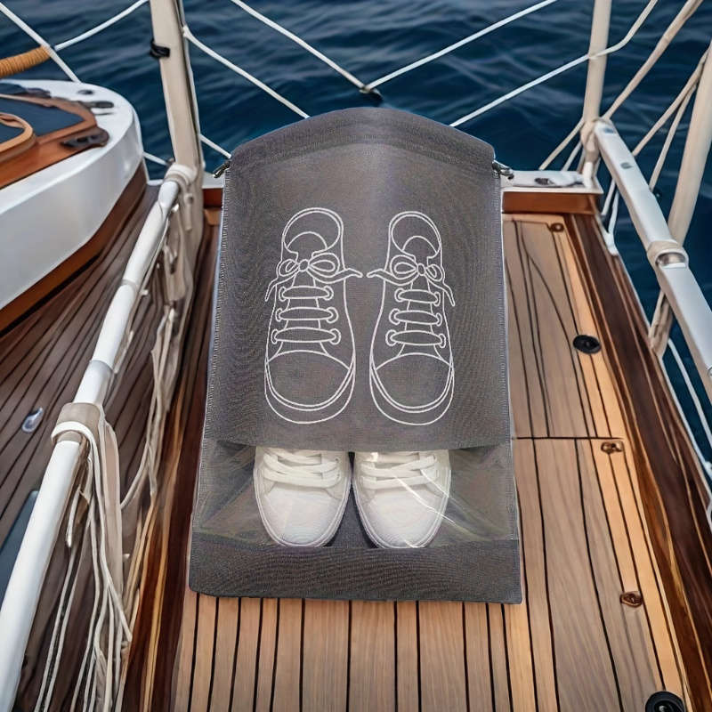 Durable Grey Shoe Bag