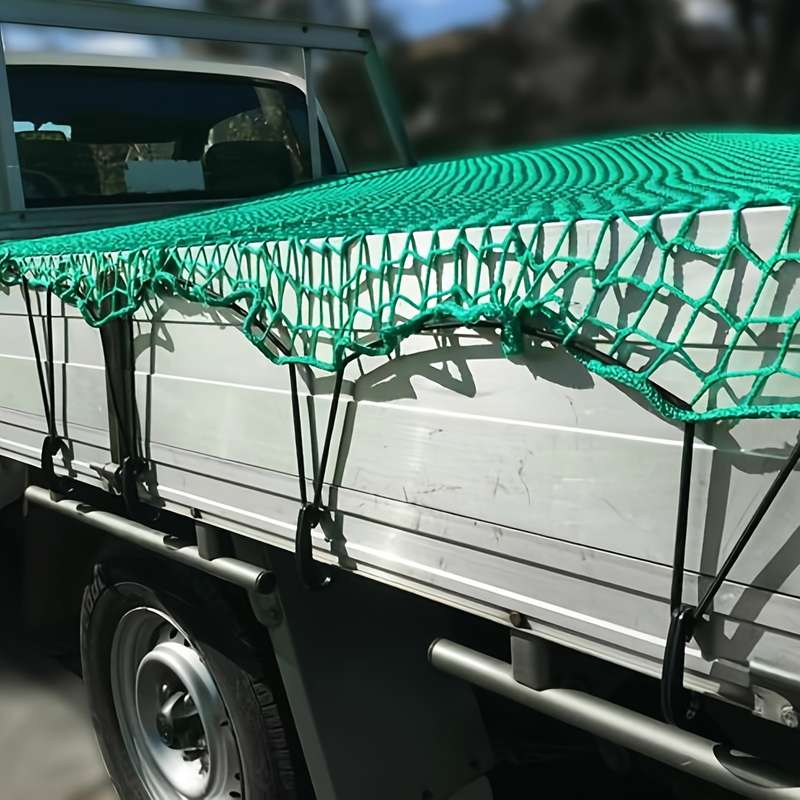Nylon Cargo Net With Elastic Bungee Cords And 10 Hooks