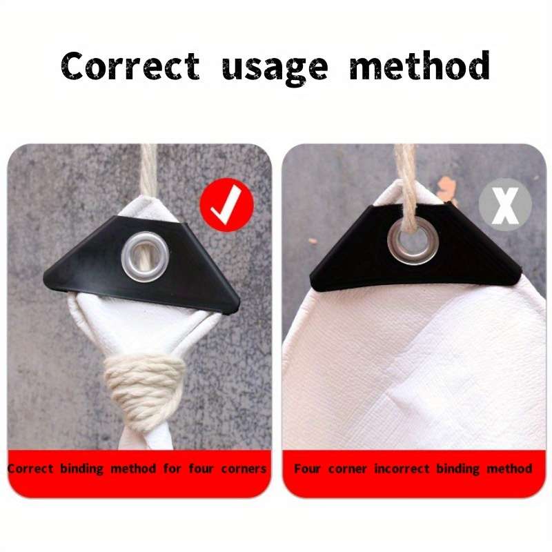 Heavy Duty White Waterproof Tarp With Metal Grommets