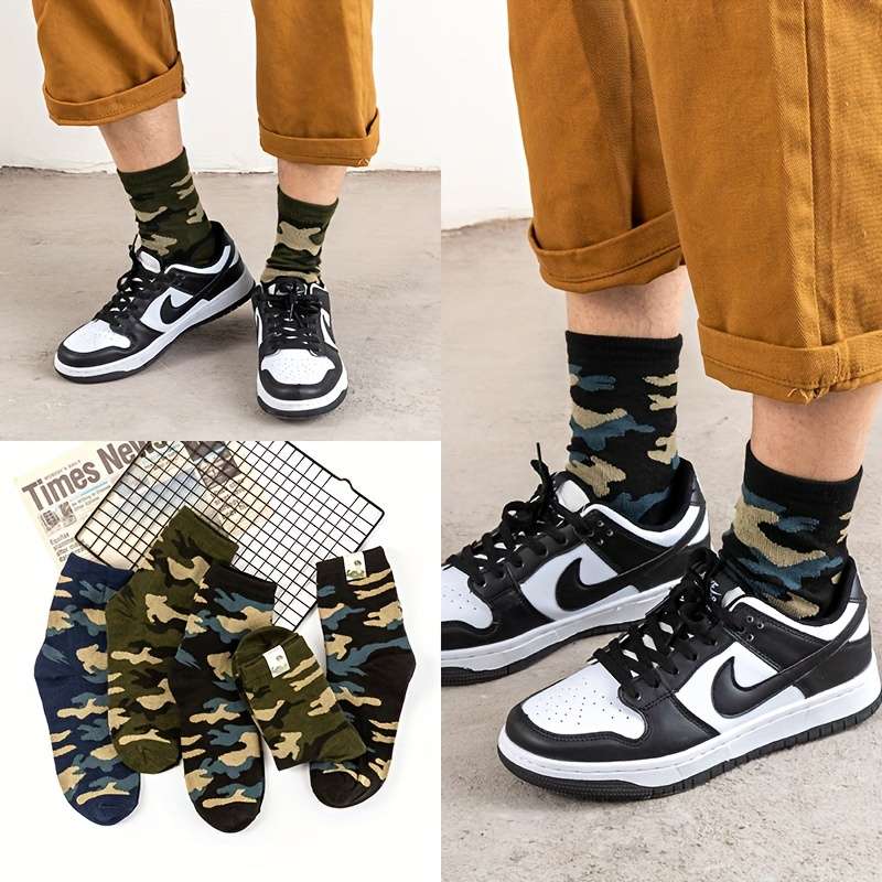 3-Pack Men's All Season Camouflage Socks