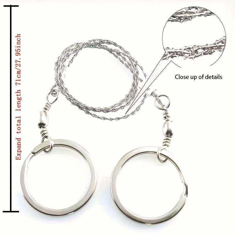 1 Piece Sturdy Stainless Steel Scroll Saw Keychain