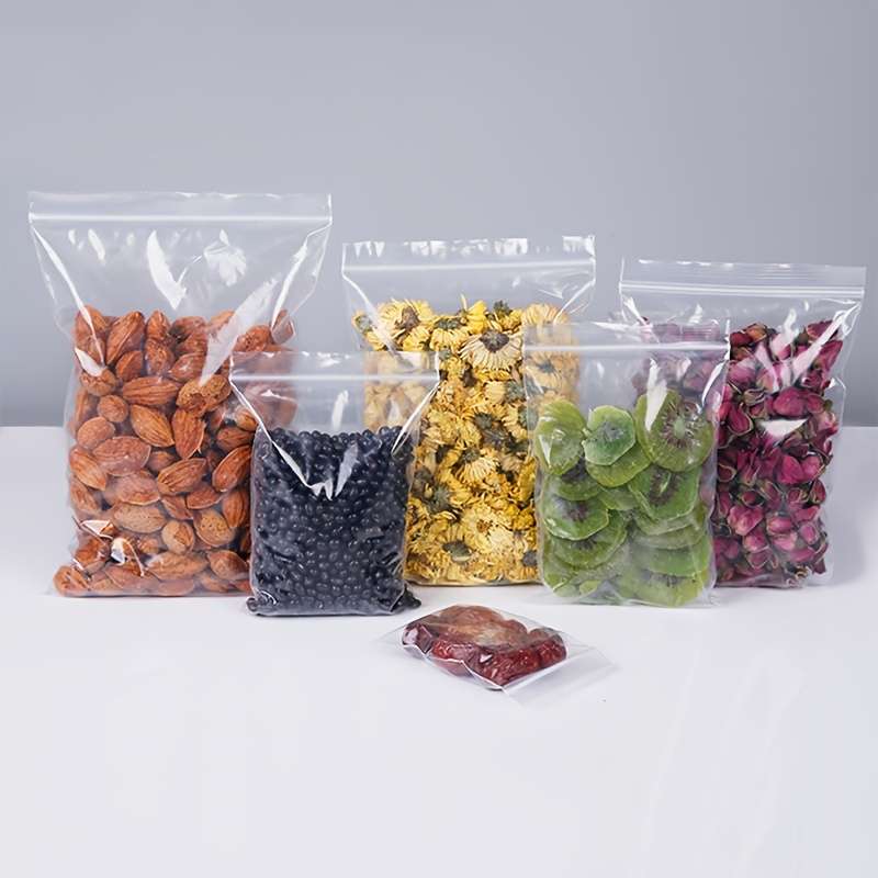 100 Heavy Duty Pet Resealable Ziplock Bags