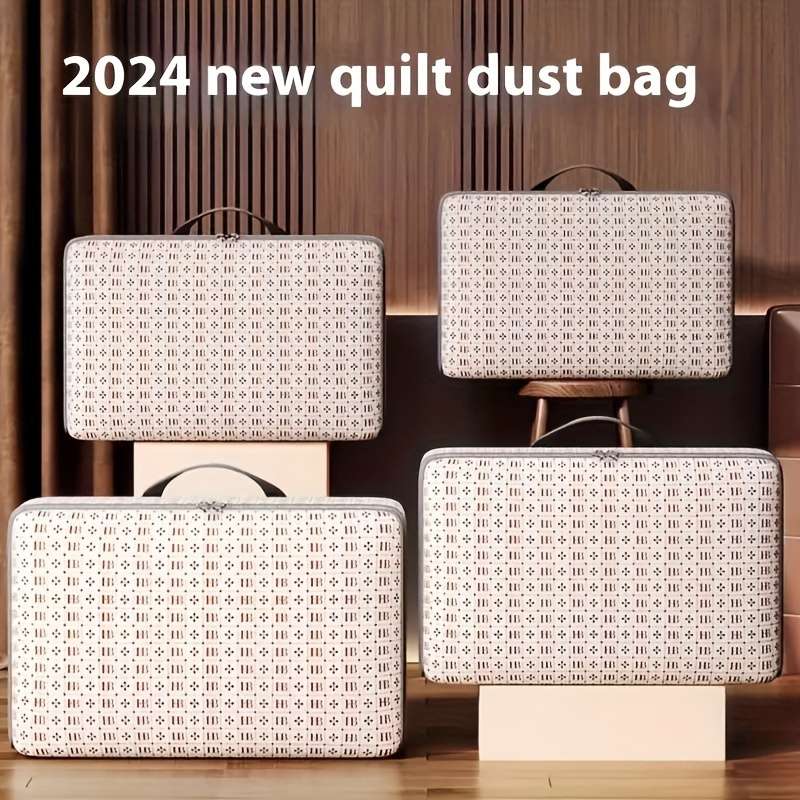 Oversized Cotton Quilted Moving Packing Bag Foldable Blanket Storage Bag