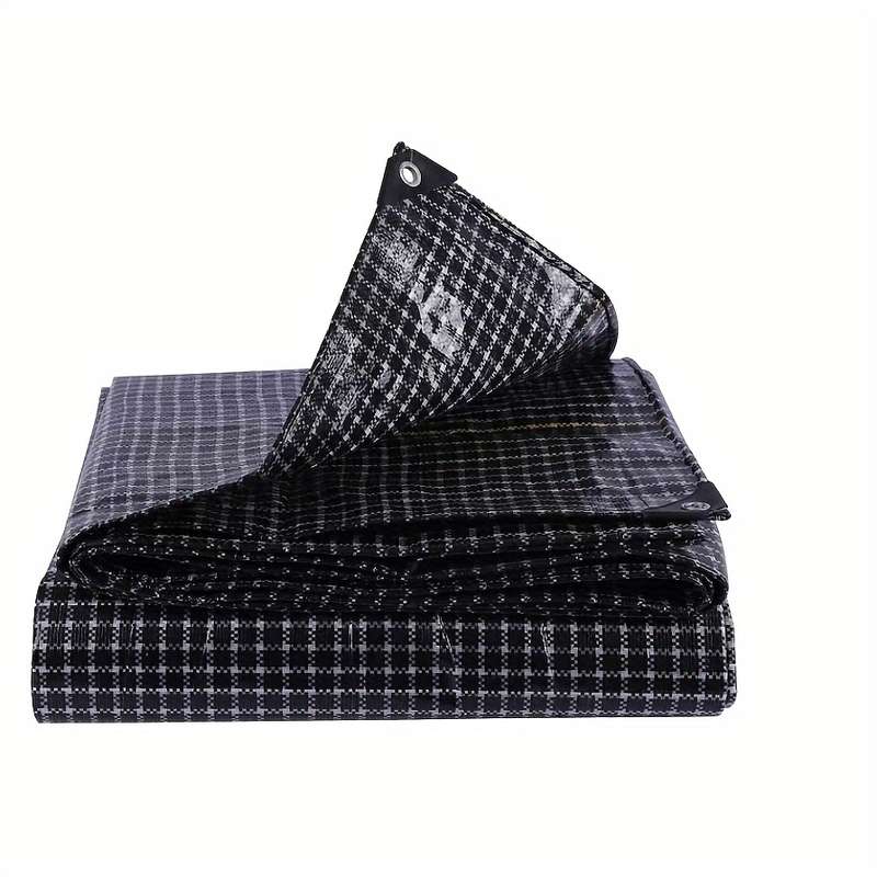 1 Heavy Duty Black And White Check Tarp