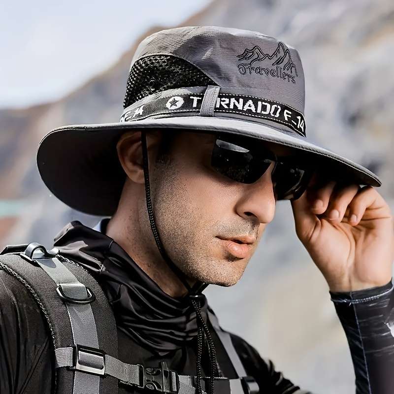 Men's Wide Brim Outdoor Hiking Hat