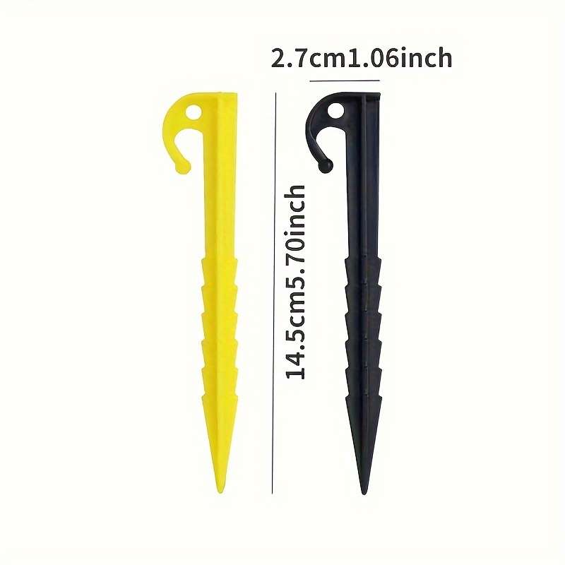 Heavy Duty 5-Inch Tent Pegs With Sharp Hooks