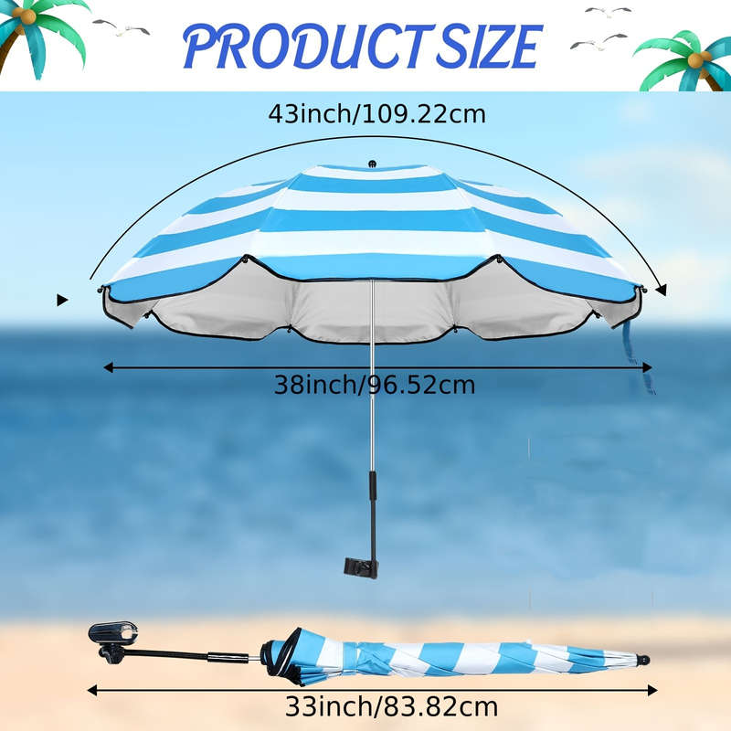 1 Pc Waterproof Beach Chair Parasol