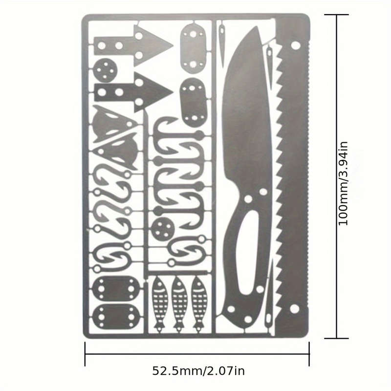 Stainless Steel Multi-Function Tool Card