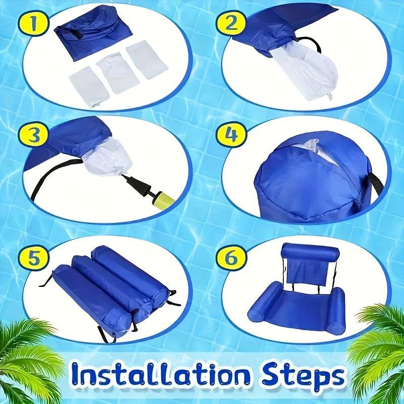 1pc Inflatable Folding Pool Air Bed