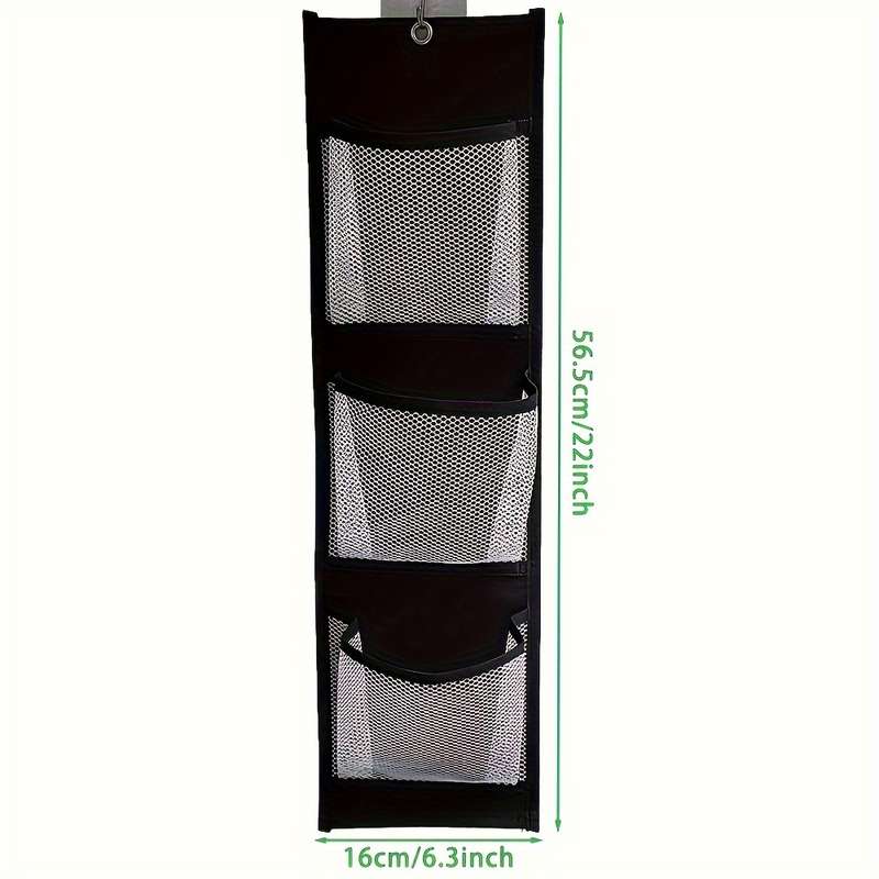 Door Hanging Clothes Organizer - Wall Mounted With 3 Pockets