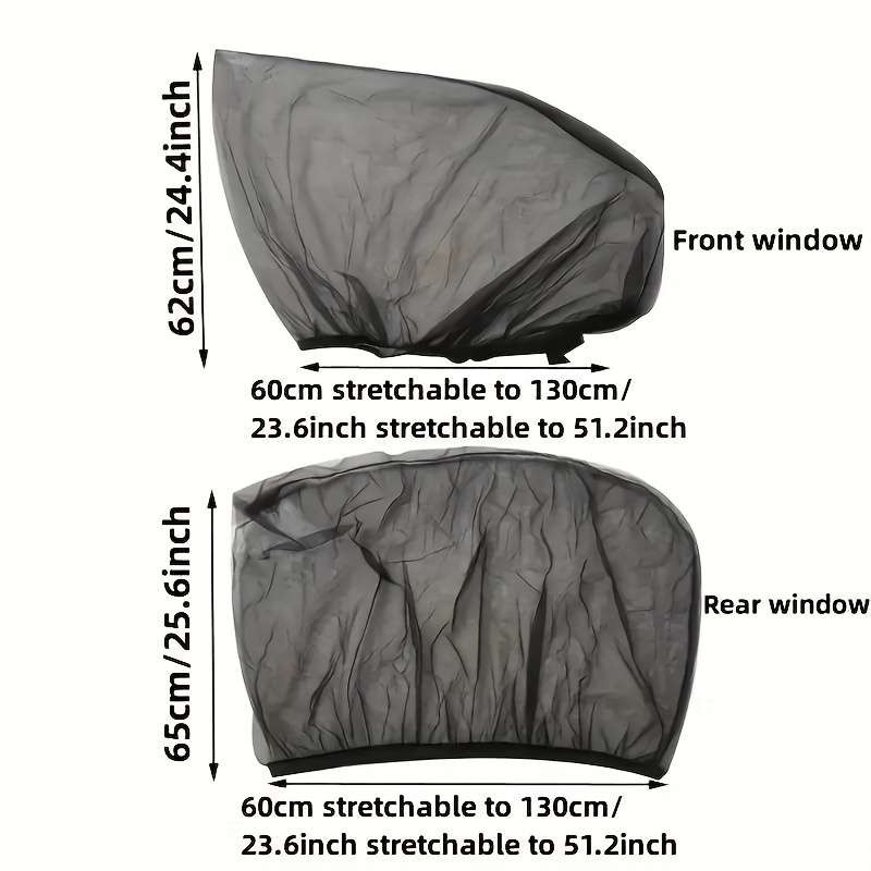 4-Piece Car Side Window Visor Set
