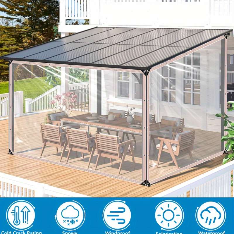 Multifunctional Transparent Rainproof Tarpaulin