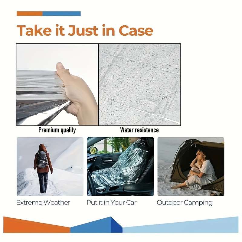 1 Silver Outdoor Blanket