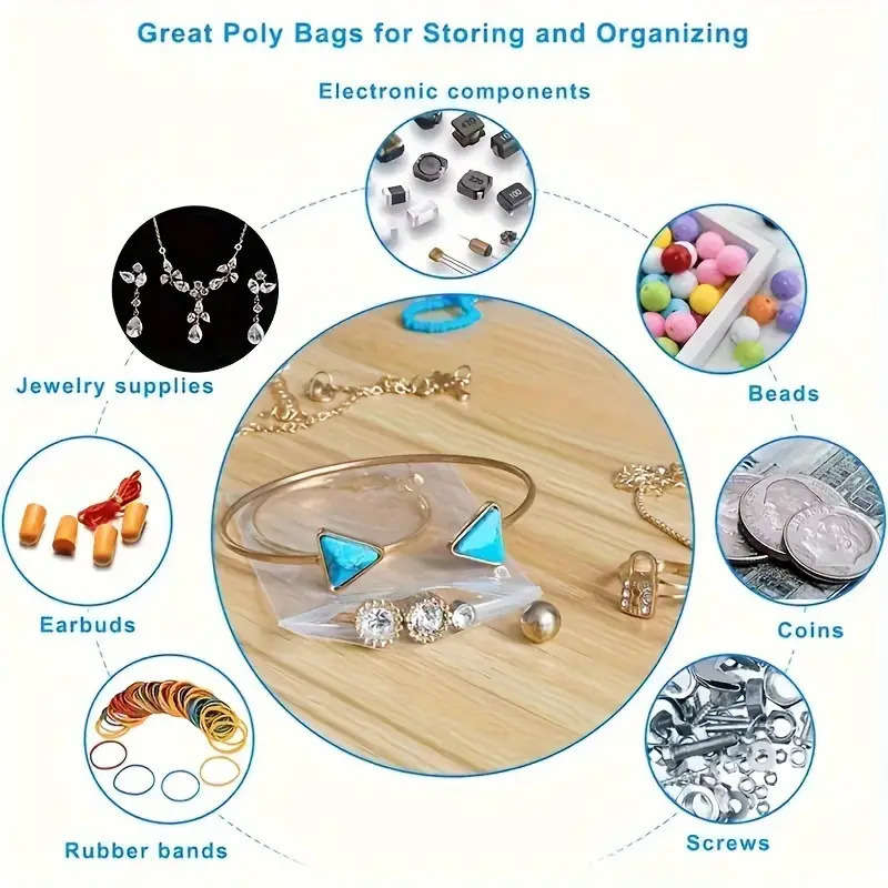 100 Heavy Duty Pet Resealable Ziplock Bags