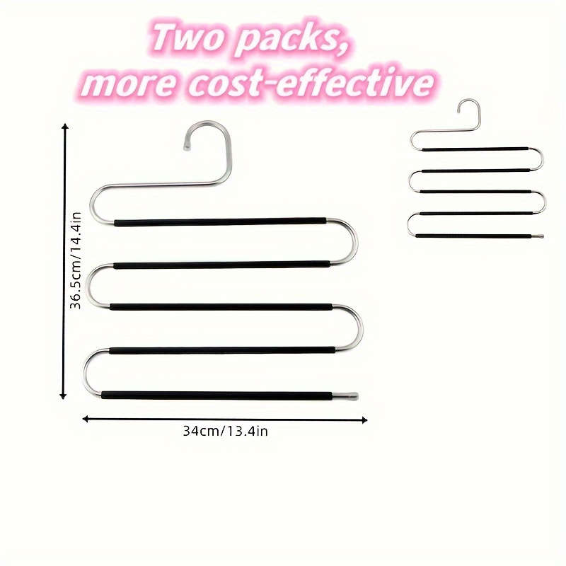 1pcs Stainless Steel Multi-Layer Pants Rack