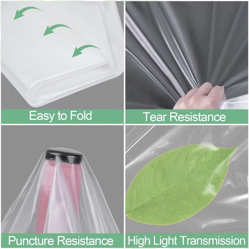 1 Piece Of Durable Clear Plastic Sheeting