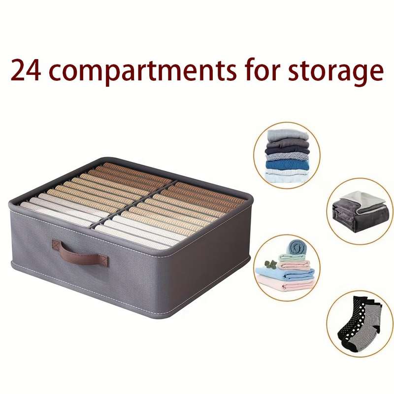 28 Compartments Large Nylon Storage Basket