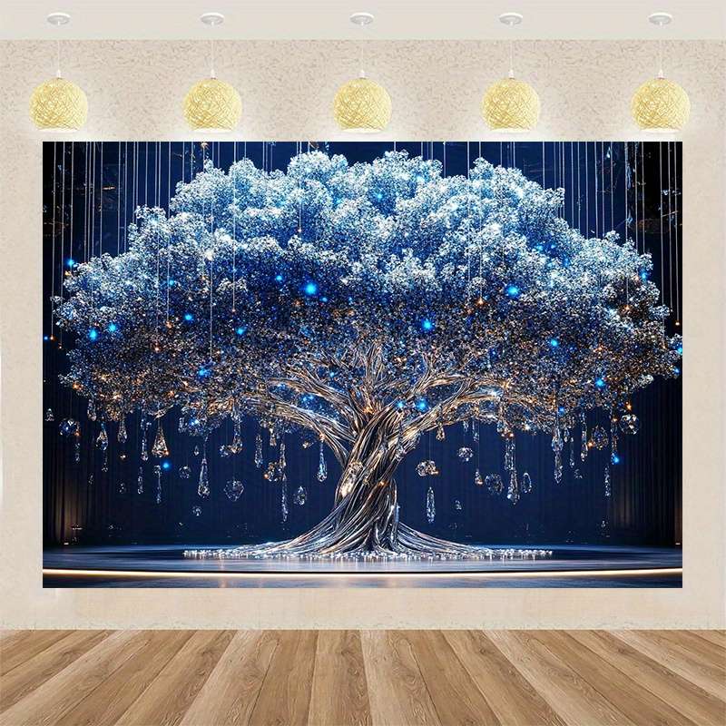 1 Tree Of Life Tapestry With Diamonds