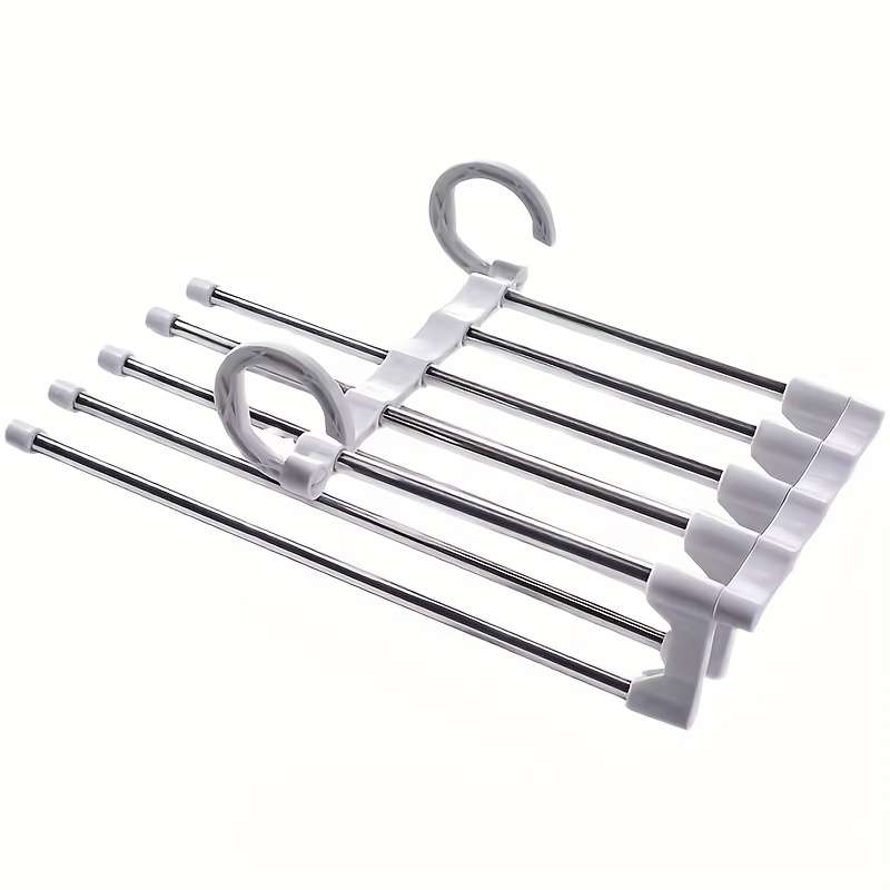 1 Space-Saving 9-Tier Metal Trouser Rack