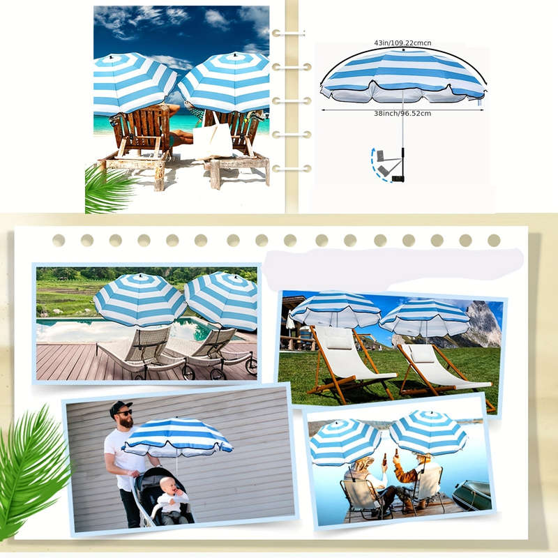 1 Pc Waterproof Beach Chair Parasol
