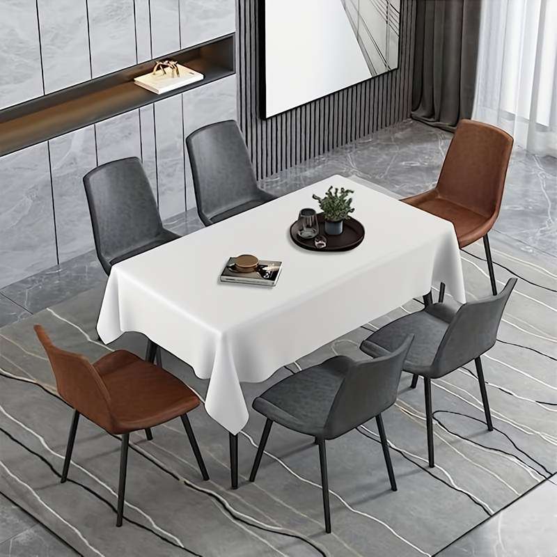 1 Washable Solid Color Party Tablecloth