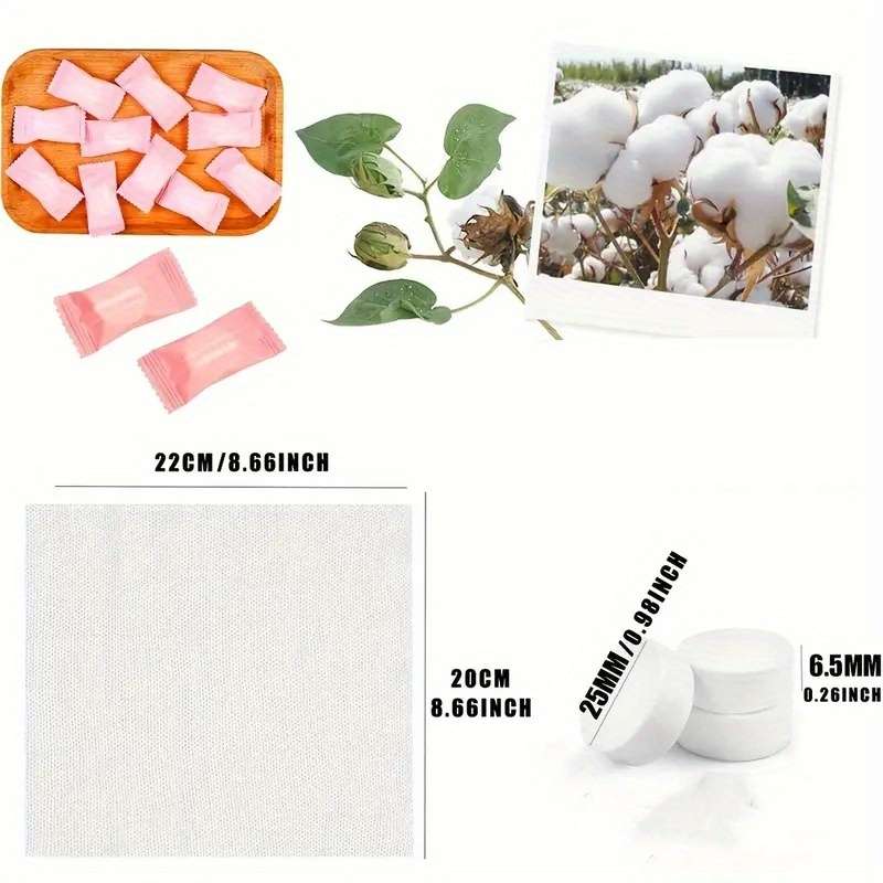 10pcs Super Absorbent Disposable Compressed Towels