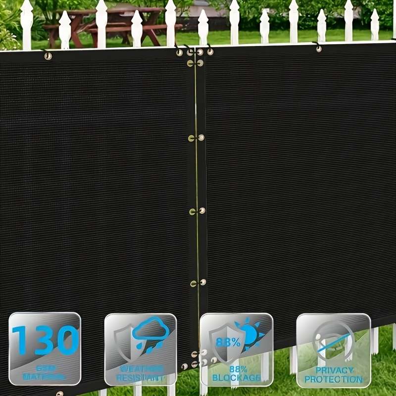 Black Heavy Duty Privacy Screen Fence Net
