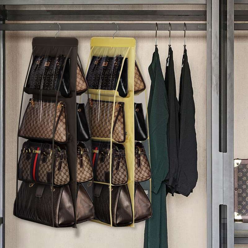 8 Pocket Hanging Handbag Organizer