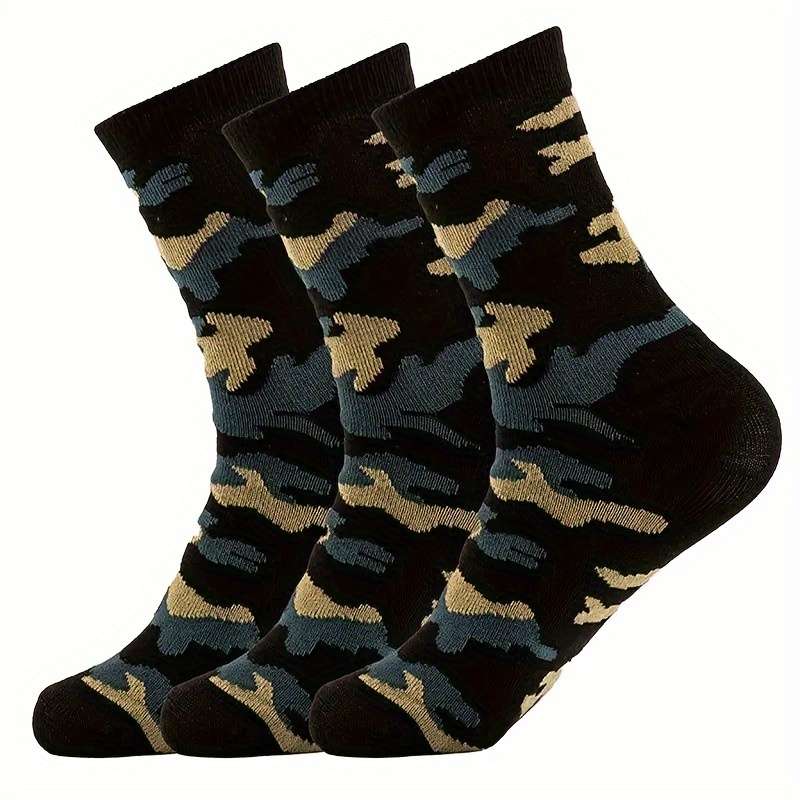 3-Pack Men's All Season Camouflage Socks