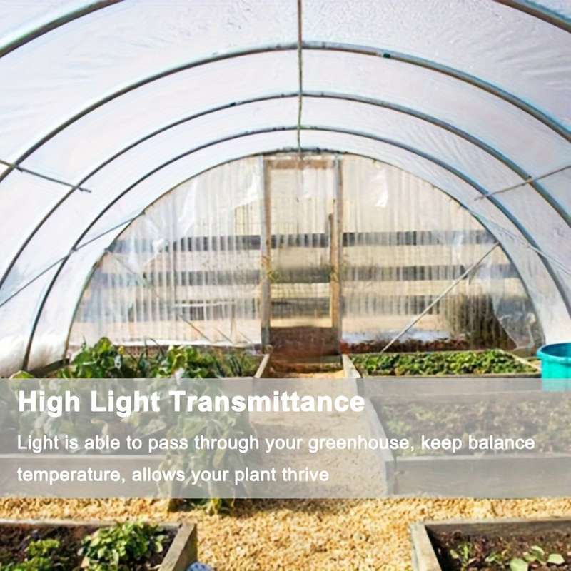 1 Pack Of Farm Clear Greenhouse Plastic