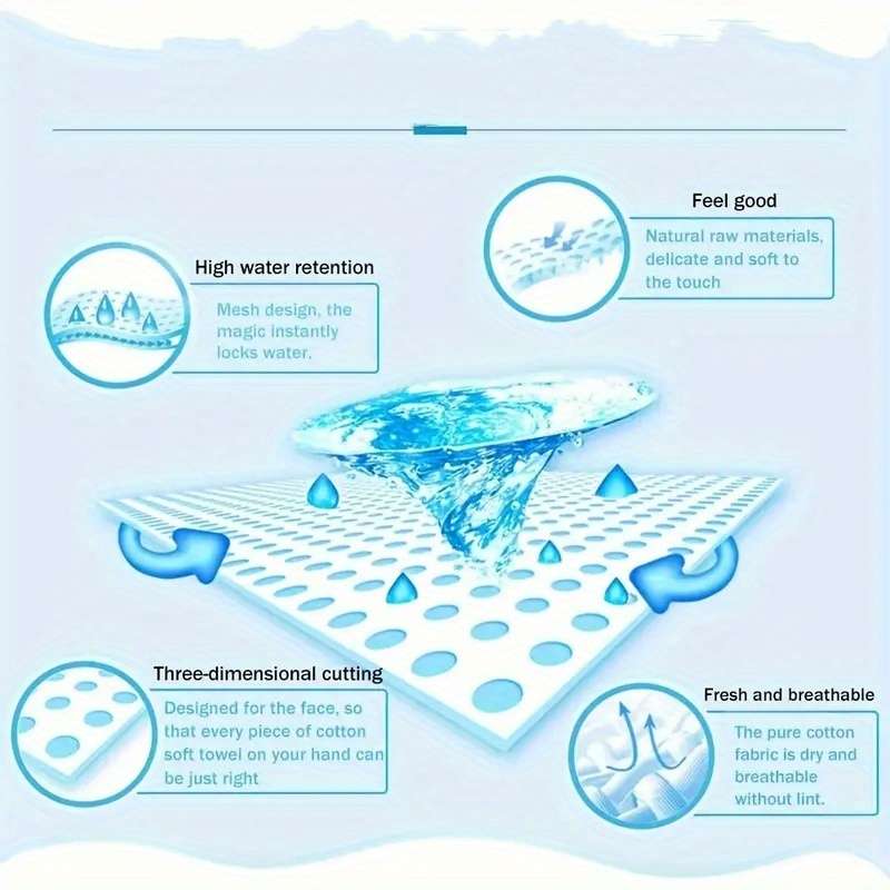 10pcs Super Absorbent Disposable Compressed Towels