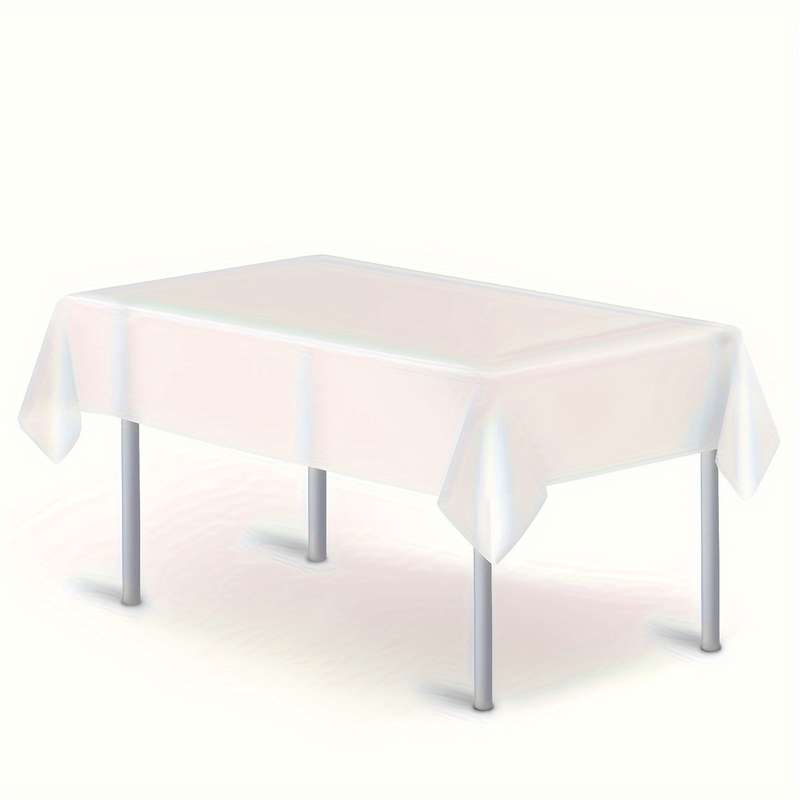 1 Washable Solid Color Party Tablecloth