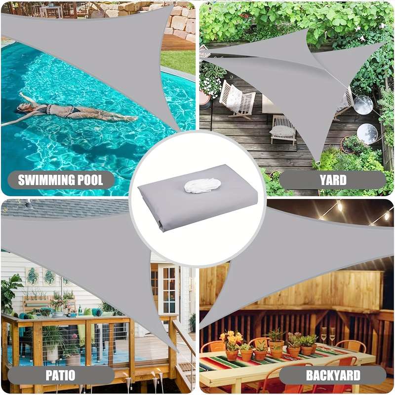 Waterproof Triangular Shade Sail 95% Uv Blocking
