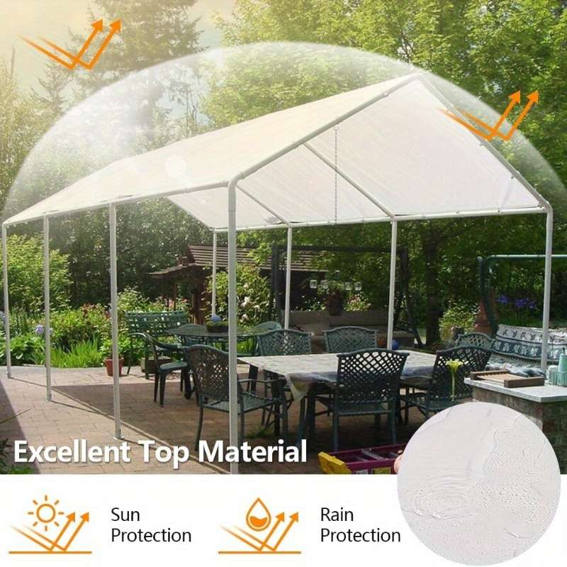Heavy Duty White Waterproof Tarp With Metal Grommets
