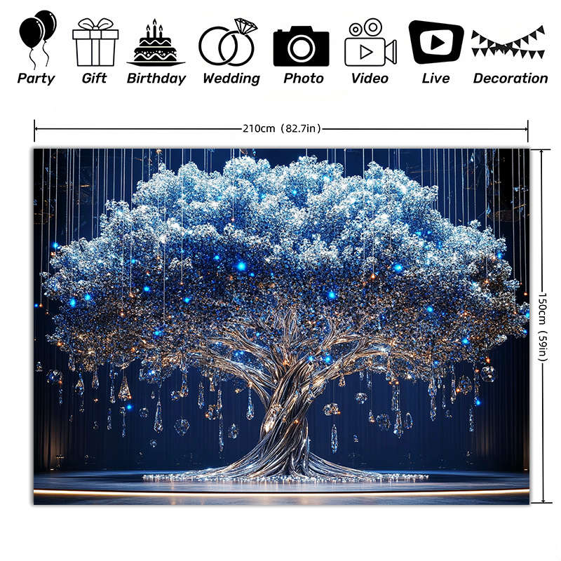 1 Tree Of Life Tapestry With Diamonds