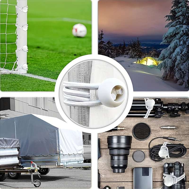 10-Pack Elastic Ball Cord