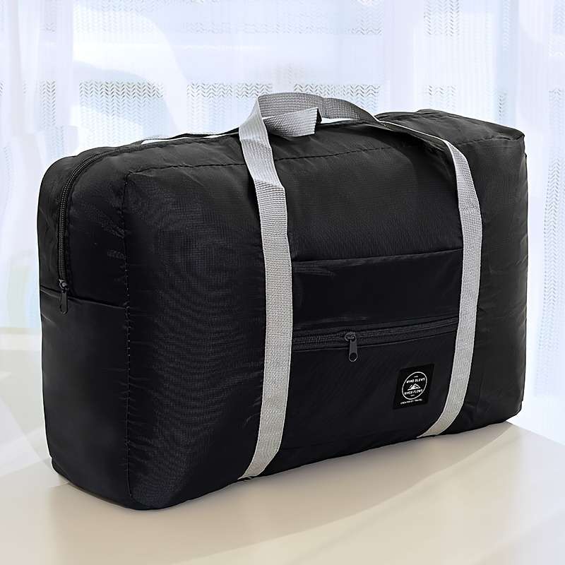 Extra Large Foldable Travel Duffel Bag With Zipper