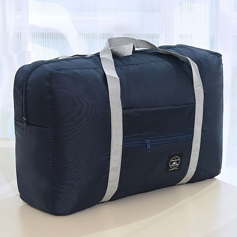 Extra Large Foldable Travel Duffel Bag With Zipper