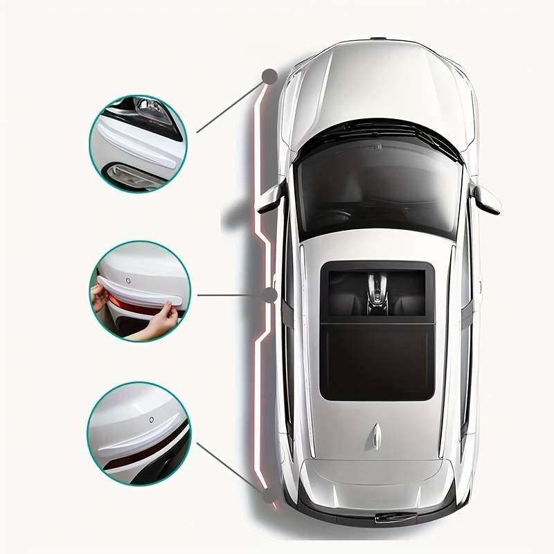 4 Pieces Universal Carbon Fiber Scratch-Proof Car Protectors