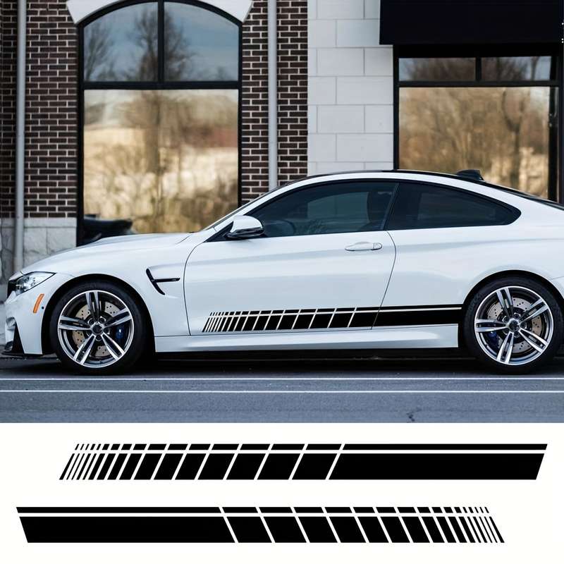 Car Side Skirt Stripe Pattern Sticker