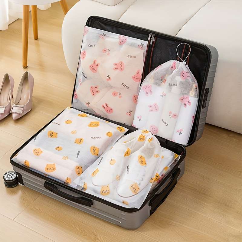 10-Piece Hanging Shoe Storage Bag Set