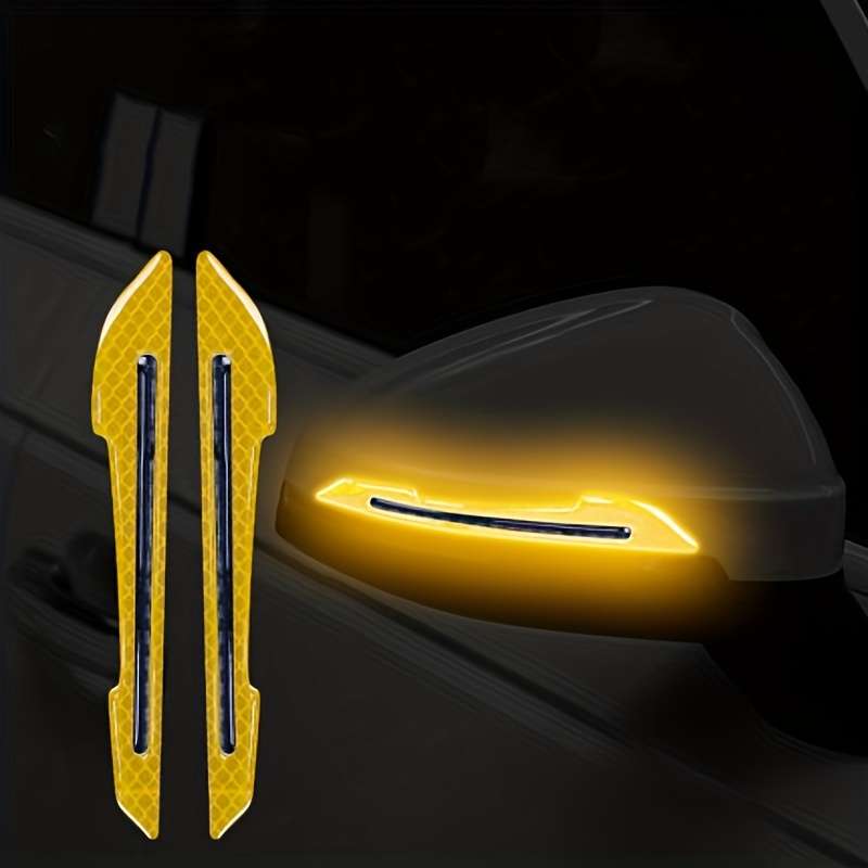 2 Pack Car Rearview Mirror Reflective Stickers