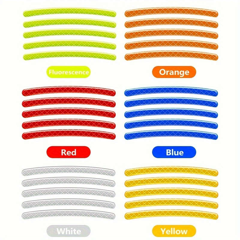 20 Pieces Reflective Wheel Stickers