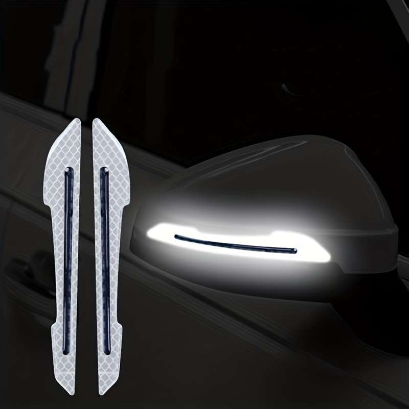2 Pack Car Rearview Mirror Reflective Stickers