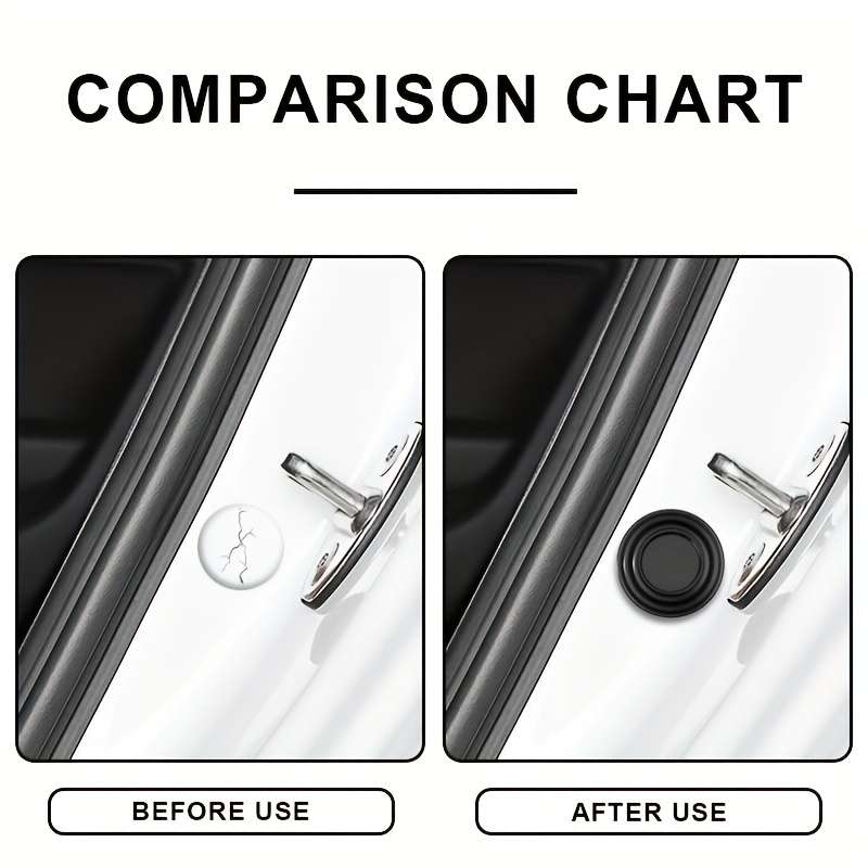 8 Pieces Car Door Shock Absorbing Pads