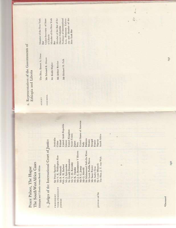 SOUTH WEST AFRICA, THE DISPUTED LAND