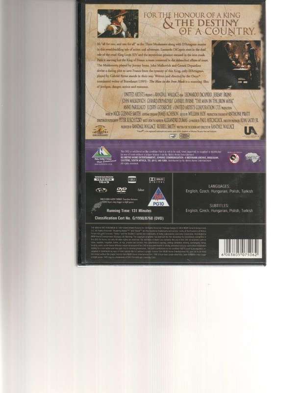 THE MAN IN THE IRON MASK DVD